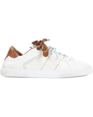 Miu Miu Leather lace-up sneakers - Weiß
