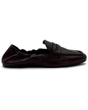 Guglielmo Rotta Penny Loafers - Black