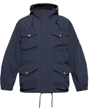 Moose Knuckles Pocket Hooded Jacket - Blue