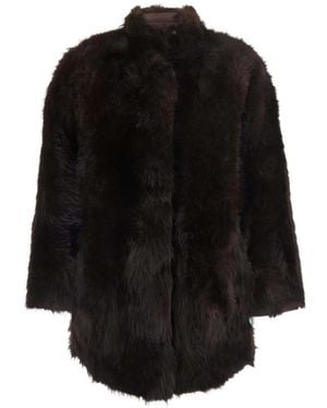 Urbancode Reversible Faux-Fur Coat - Black