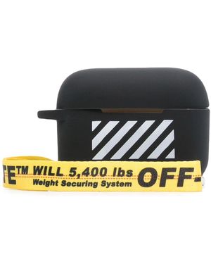 Off-White c/o Virgil Abloh ストライプ Airpods Pro ケース - ブラック