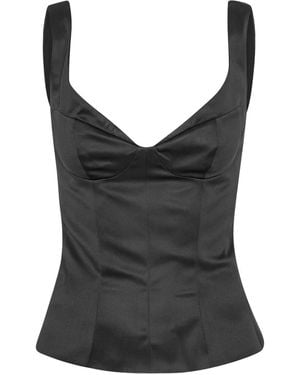 ROTATE BIRGER CHRISTENSEN Sleeveless Top - Black