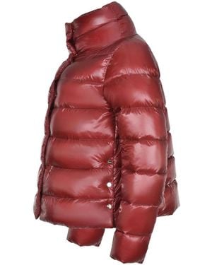 Herno Quilted High-Neck Jacket - Red