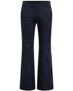 Stouls Oswald Suede Trousers - Blue