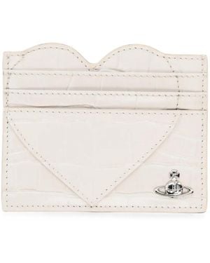 Vivienne Westwood Croc-Effect Card Holder - Natural