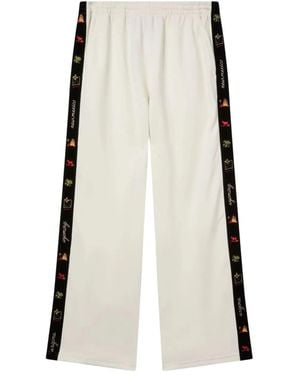 Champion Pantalones con rayas bordadas - Blanco