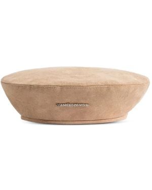 Manière De Voir Anya Beret Aus Wildleder - Natur