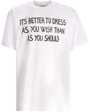 Moschino T-Shirt Con Stampa - Bianco