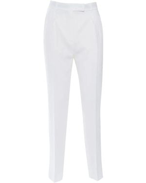 Max Mara Pantaloni Con Passanti - Bianco