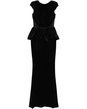 SILK LOVE & LACE Dominique Maxi Dress - Black