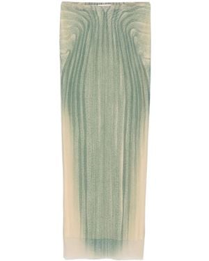Jean Paul Gaultier Spiral マキシスカート - グリーン
