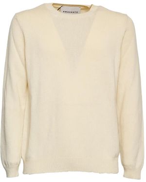 Amaranto Crewneck textured sweater - Neutro