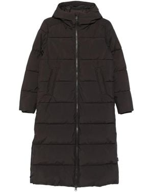 Save The Duck Hooded Quilted Coat - Black