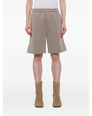 Entire studios Scuba Elasticated-Waist Shorts - Natural