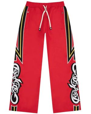 Godspeed Pantalon De Jogging À Lien De Resserrage Et Imprimé Graphique - Red