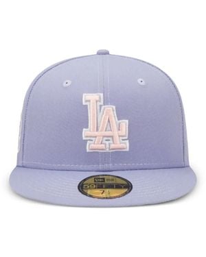 KTZ 59Fifty Embroidered-Logo Hat - Purple