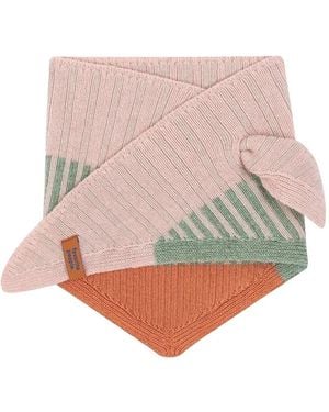 Favorite People Fairground Striped Triangle Scarf - Pink
