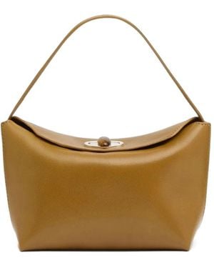 Christopher Esber Mini Turnlock Tote Bag - Brown