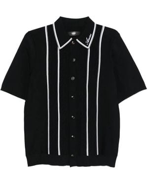 Amiri Script Stripe Shirt - Black