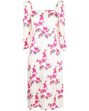 Ba&sh Floral-Print Dress - Pink