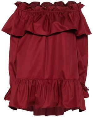 Saint Laurent Cotton Dresses - Red