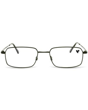 Flexon Rectangle-Frame Glasses - White