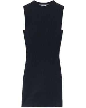 Alexander Wang Rib-Knit Mini Dress - Blue