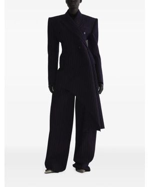 Mugler Chaqueta A Rayas Diplomáticas - Azul