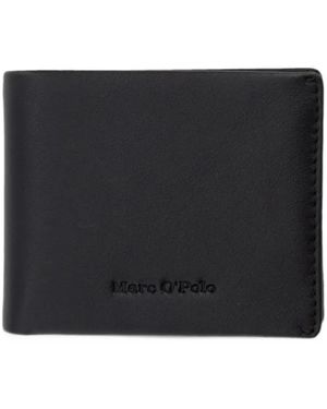 Marc O' Polo Portefeuille Pliant À Logo Embossé - Black