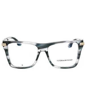 Victoria Beckham Rectangle-Frame Glasses - Gray