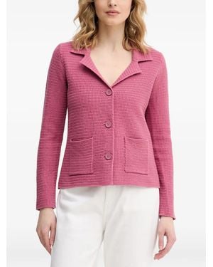 Benetton Cardigan À Boutonnière - Red