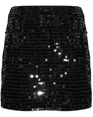 ROTATE BIRGER CHRISTENSEN Sequin-Embellished Skirt - Black
