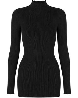 Rick Owens Maglione A Coste - Nero