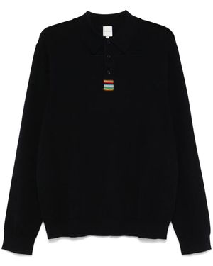 Paul Smith ニット ポロシャツ - ブラック