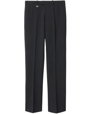Burberry Wool Blend Tailored Trousers - Black