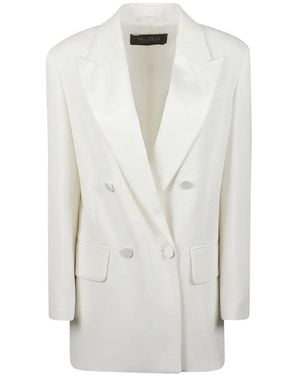 Max Mara Double-Breasted Blazer - White