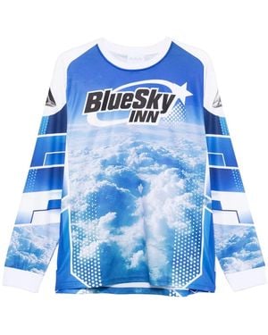 BLUE SKY INN T-Shirt Met Print - Blauw