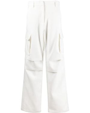 Coperni Wide-Leg Cargo Pants - White