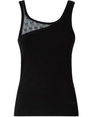 Pinko Sleeveless Tops - Black
