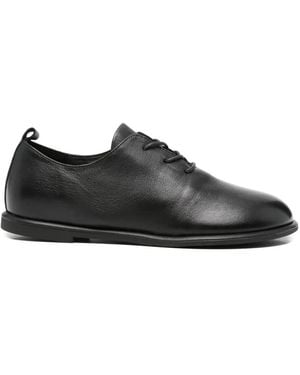 SERGIO MORETTI FIRENZE Lace-Up Leather Derby Shoes - Black