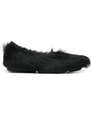 Eckhaus Latta Leather Ballerina Shoes - Black
