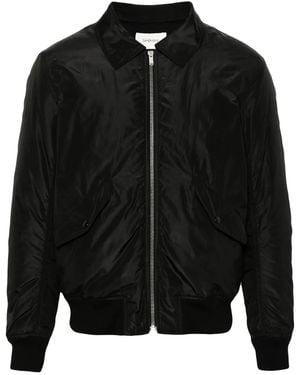 Saint Laurent Silk Bomber Jacket - Black