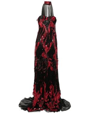 Saiid Kobeisy Embroidered Maxi Dress