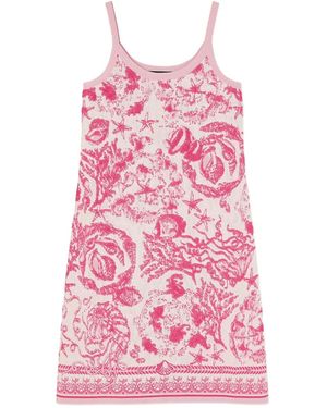 Versace Underwater Barocco Dress - Pink