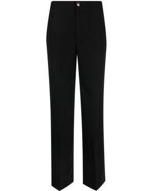 Liu Jo Straight-Leg High-Waist Trousers - Black