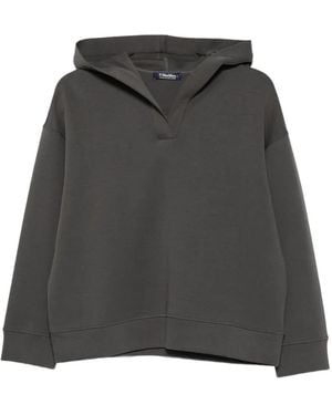 Max Mara Smmbuona Long-Sleeve Hoodie - Black