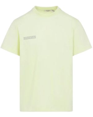 PANGAIA Slogan-Print T-Shirt - Yellow