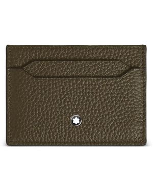 Montblanc Grained Leather Card Holder - Brown
