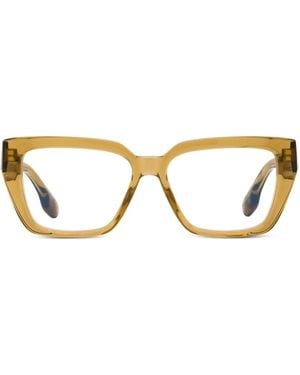 Victoria Beckham Brille Mit Eckigem Gestell - Braun