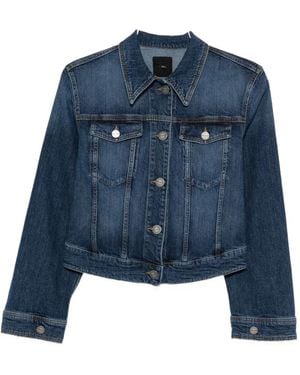 Pinko Ganimede Flap-Pocket Jacket - Blue